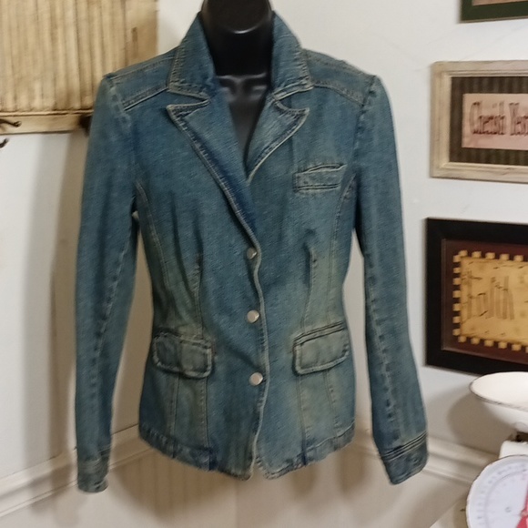 jeanology Jackets & Blazers - 🟢20 oz Jeanology denim Blue jeans jacket/ blazer